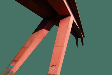 Pont Rouge, 1-16, grün mit Schrift